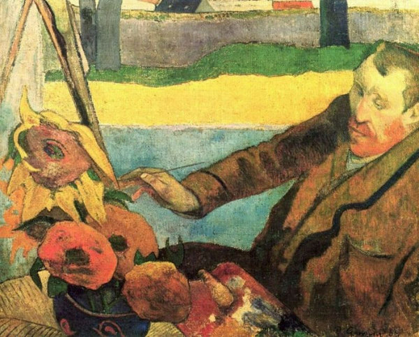 Vincent van Gogh Painting Sun Flowers 