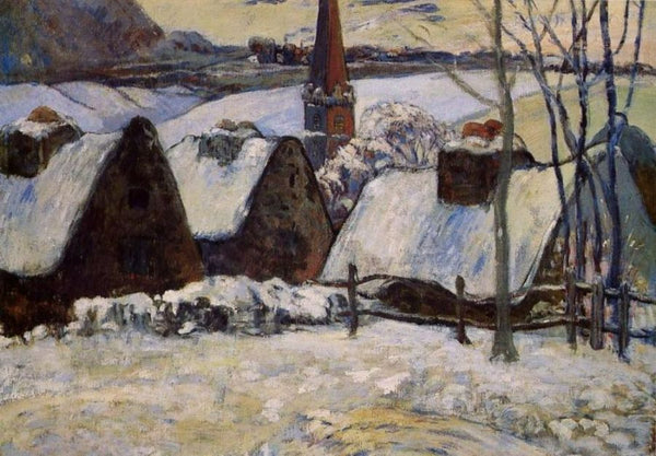 Breton Village In The Snow 