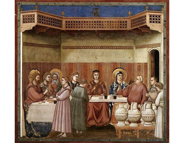 No. 24 Scenes from the Life of Christ- 8. Marriage at Cana 1304-06

