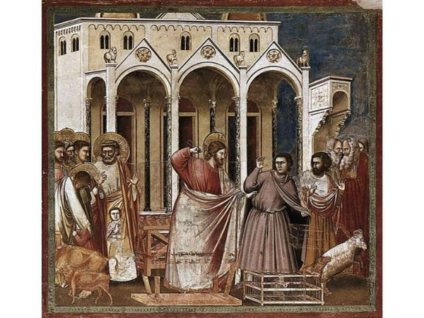 No. 27 Scenes from the Life of Christ- 11. Expulsion of the Money-changers from the Temple 1304
