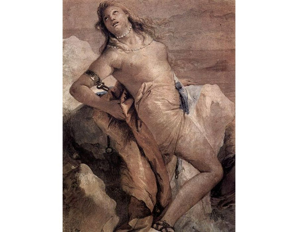 Frescoes in the Villa Vallmarana, Vicenca, scene, Minerva will force Achilles to kill Agamenon 