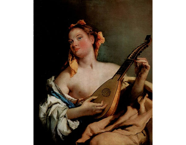Young singer with a mandolin 