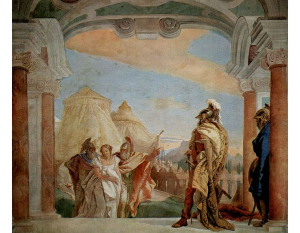 Eurybates and Talthybios Lead Briseis to Agamemmon 1757
