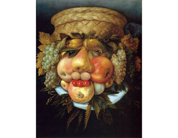 Reversible Head with Basket of Fruit 2