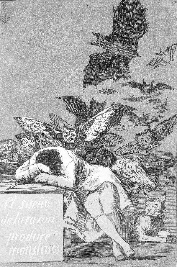 Caprichos Plate 43 The Sleep Of Reason Produces Monsters 