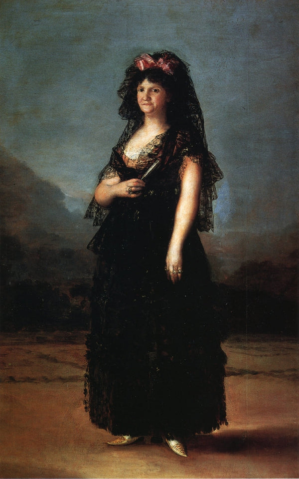 La reina Maria Luisa con mantilla 