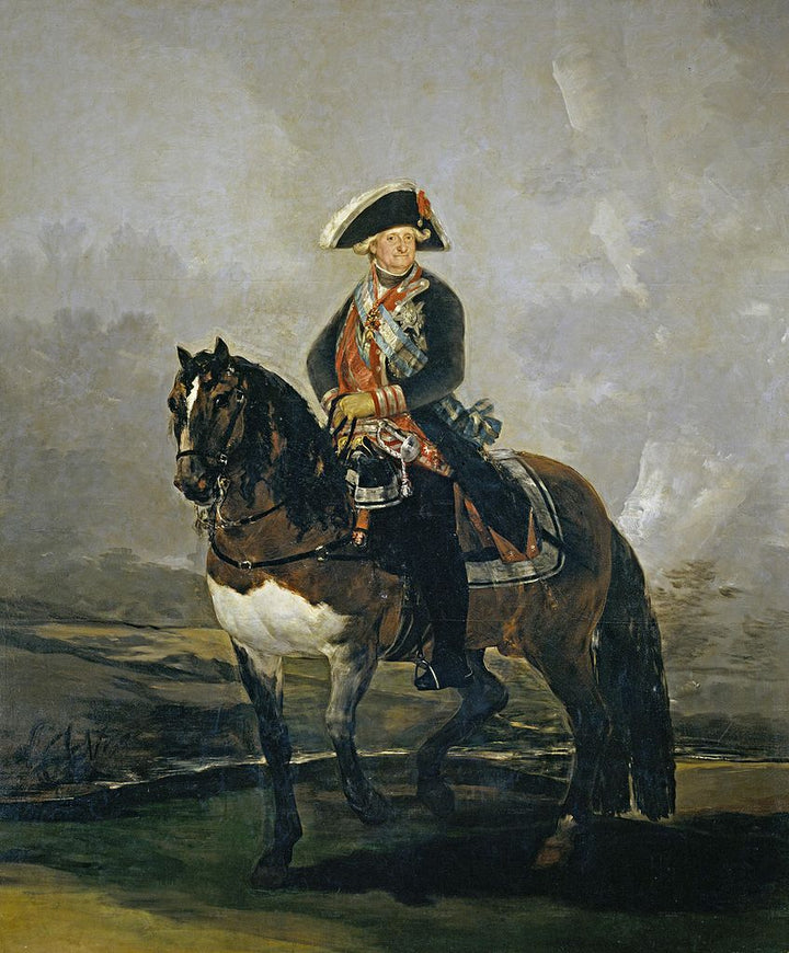 Portrait of Carlos IV with a horse 