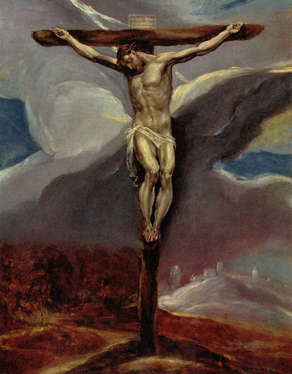 Christ On The Cross With Landscapes