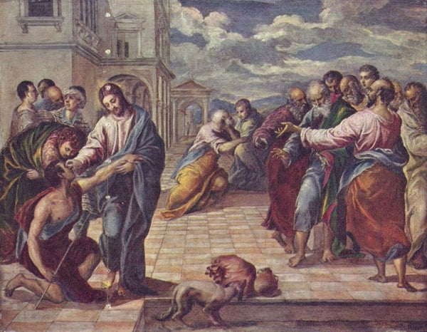The Miracle of Christ Healing the Blind 1575