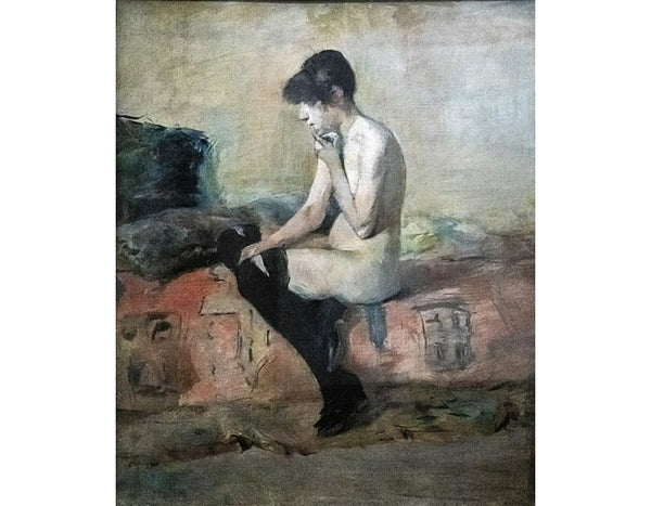 Nude woman on a divan 