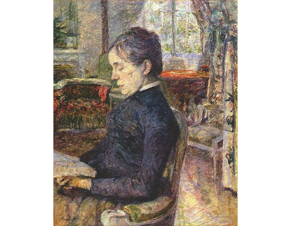 Comtesse a. de Toulouse-Lautrec in the Salon at Malrome 
