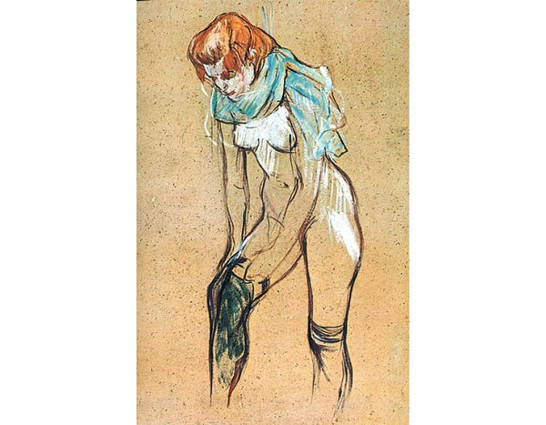 Woman Pulling up Her Stockings (study) 