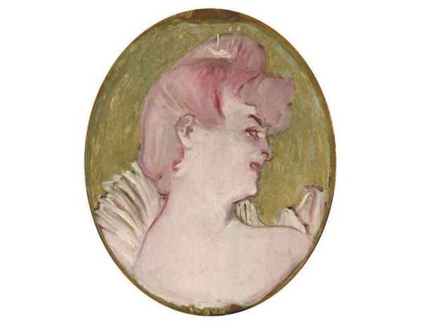 Portrait de femme (Medaillon pour la decoration du salon de la Maison de la rue d'Amboise, Paris) 
