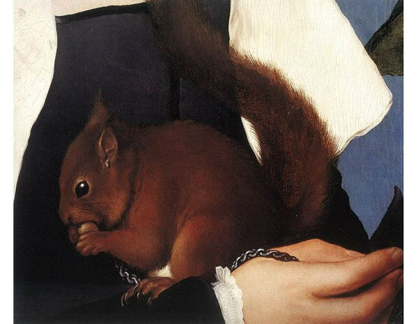Portrait of a Lady with a Squirrel and a Starling (detail) 1527-28 