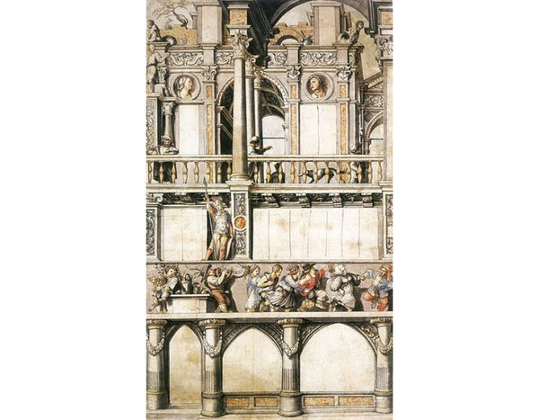 Drawing for the Façade Paintings in the Eisengasse (copy) first half of 16th century 