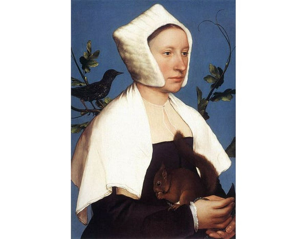 Portrait of a Lady with a Squirrel and a Starling 1527-28 