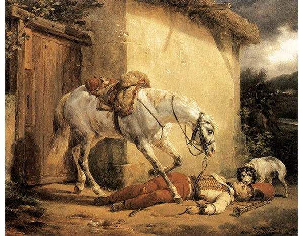 The Wounded Trumpeter 1819 Painting by Horace Vernet