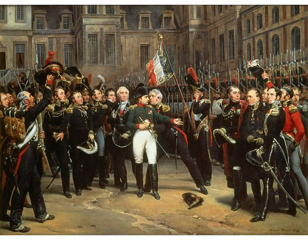 Les Adieux de Fontainebleau, 20th April 1814 Painting by Horace Vernet