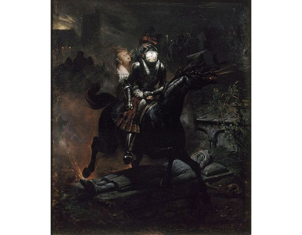 Ballad of Leonore, 1839 Painting by Horace Vernet
