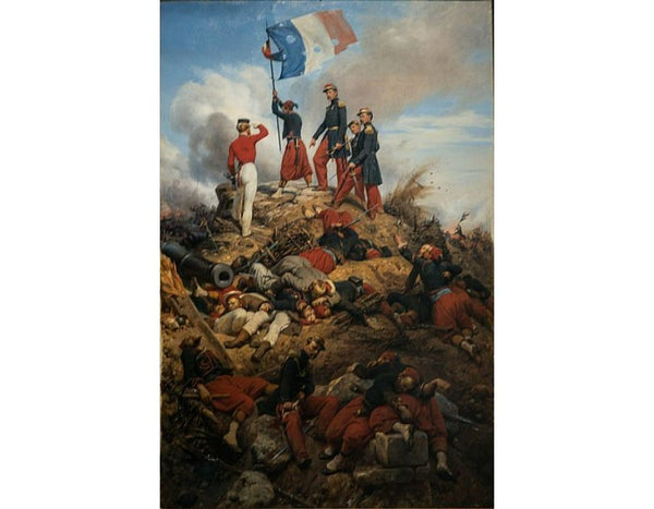 The Taking of Malakoff, 1858 Painting by Horace Vernet