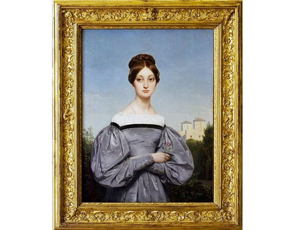 Portrait of Louise Vernet 1814-45 Daughter of the Artist Painting by Horace Vernet