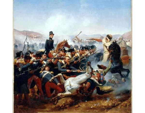 The Battle of Somah, 1839 Painting by Horace Vernet