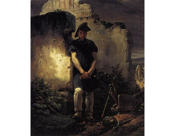 Soldier-Labourer 1820 Painting by Horace Vernet