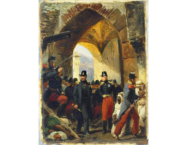 The Duc de Nemours entering Constantine, 15th October 1837, c.1837-39 Painting by Horace Vernet