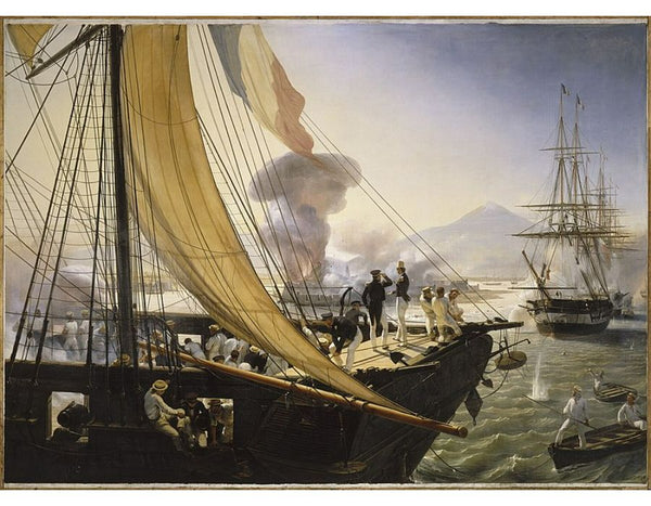 Scene from the Mexican Expedition in 1838 Painting by Horace Vernet