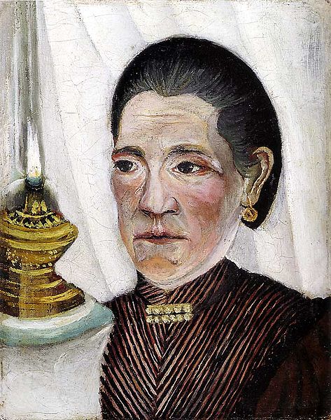 Portrait Of The Artist's Second Wife With A Lamp 