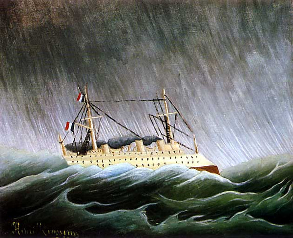 Boat in a Storm 
