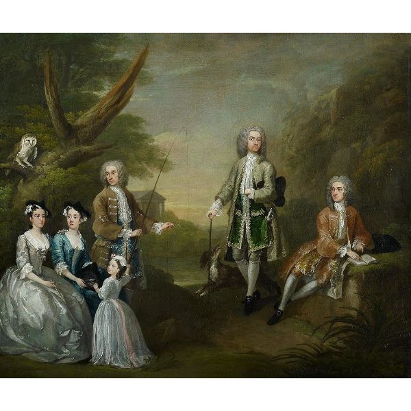 The Ashley And Popple Family 1730 