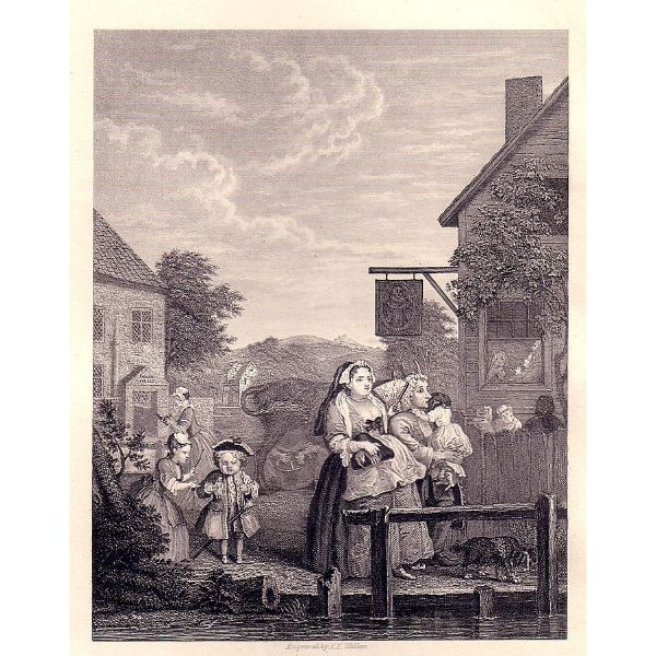 Times of the Day Evening from The Works of William Hogarth 