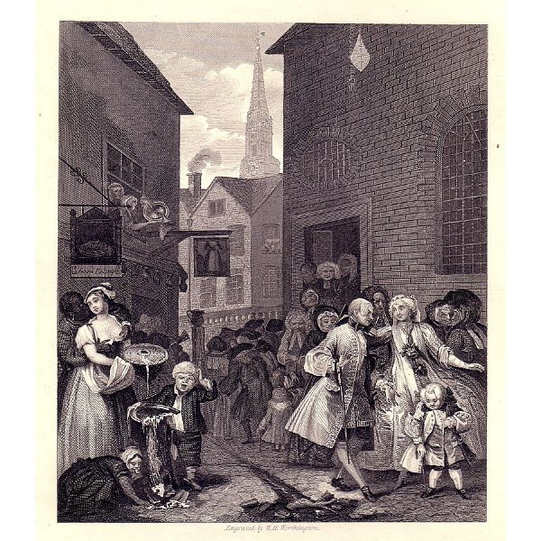 Times of the Day Noon from The Works of William Hogarth 