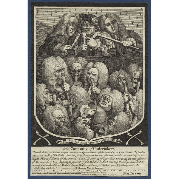 A Consultation of Physicians or The Company of Undertakers from The Works of William Hogarth 