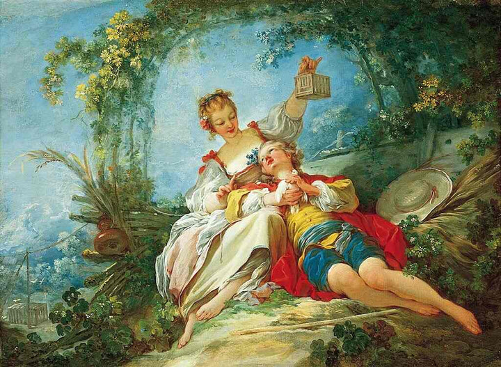 The Happy Lovers Painting by Jean-Honore