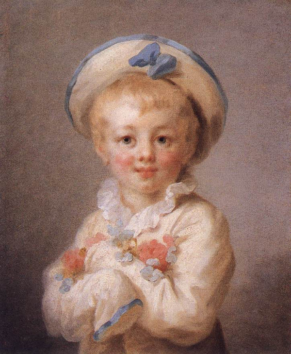 A Boy as Pierrot 1776-80 Painting by Jean-Honore