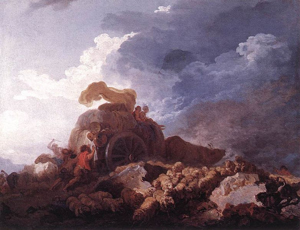 The Storm c. 1759 Painting by Jean-Honore