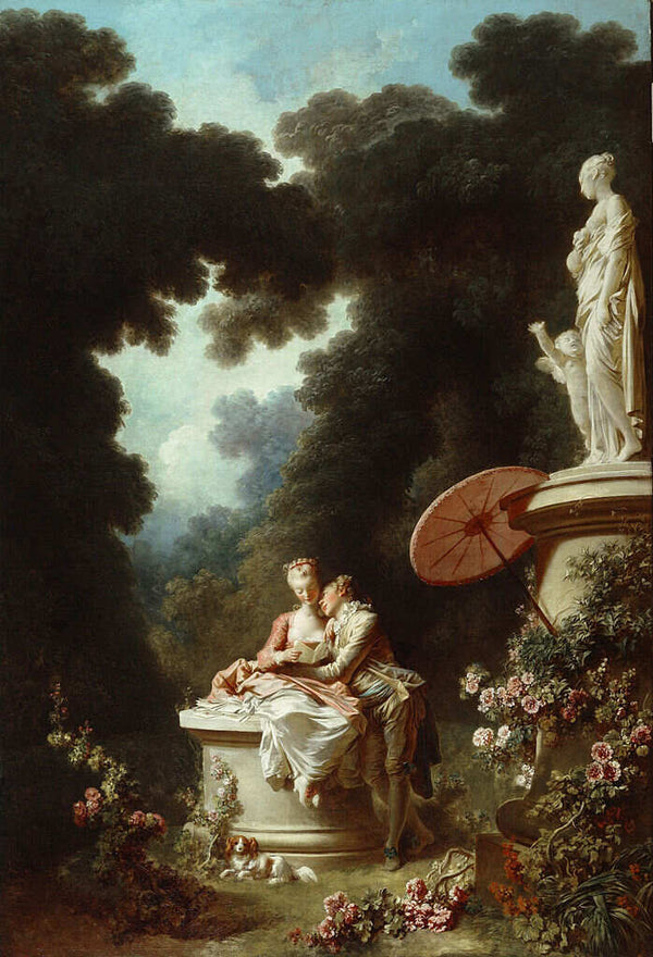 The Love Letters Painting by Jean-Honore