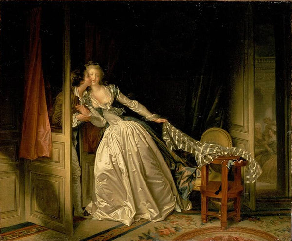 The Stolen Kiss (1) 1787-89 Painting	The Stolen Kiss (1) 1787-89 Painting by Jean-Honore