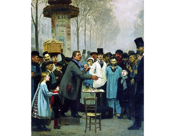 A Newspaper Seller In Paris 1873 