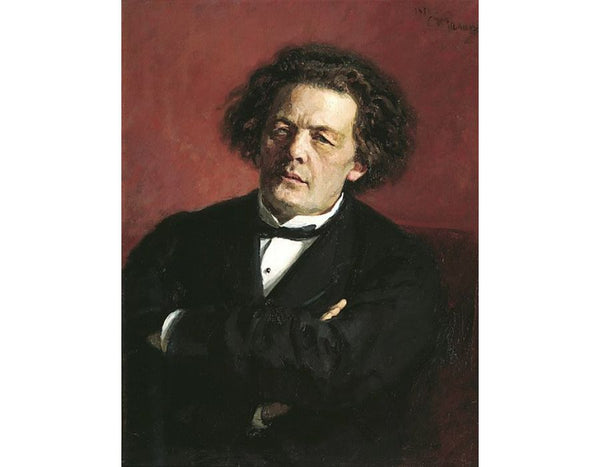 Portrait of the pianist, conductor, and composer, Anton Grigorievich Rubinstein 