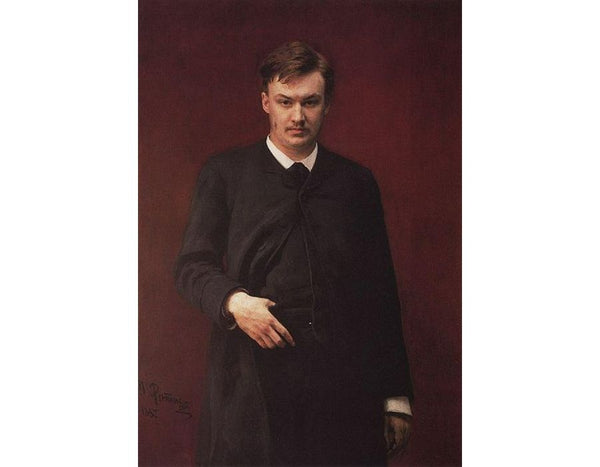 Portrait of the composer Alexander Konstantinovich Glazunov (1865-1936) 1887 