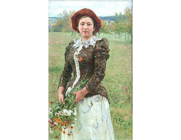 Autumn Bunch. Portrait of Vera Ilyinichna Repina, the Artist's Daughter 
