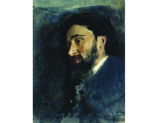 Portrait of writer Vsevolod Mikhailovich Garshin 