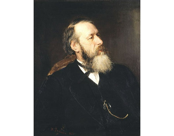 Portrait of Vladimir Vasilievich Stasov, Russian art historian and music critic 