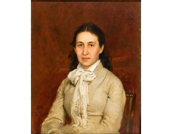 Portrait Of E Mamontova 1874-1879 