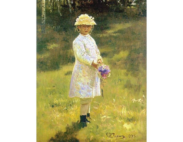 Girl With Flowers Daughter Of The Artist 1878 