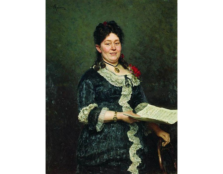 Portrait Of The Singer Alexandra Molas 1883 