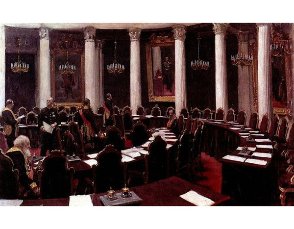 In the State Council Hall (Sketch for the picture Formal Session of the State Council) 